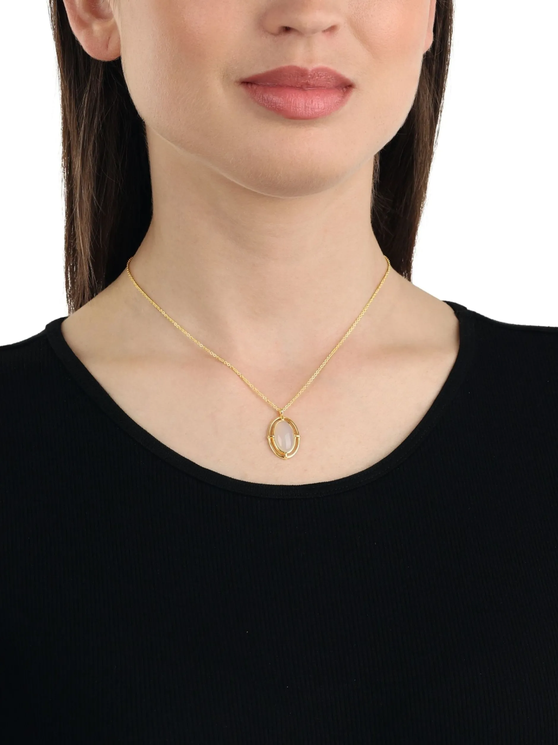 NOELANI Damen Kette mit Anhänger in gold