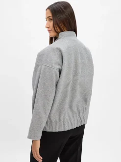 Noisy May Damen Jacke - Halston in hellgrau