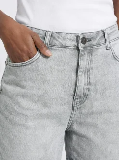 Noisy May Damen Jeansshorts - NMMoni in hellgrau