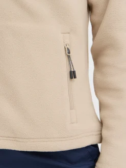 North Bend Damen Fleecejacke - NBConna in beige