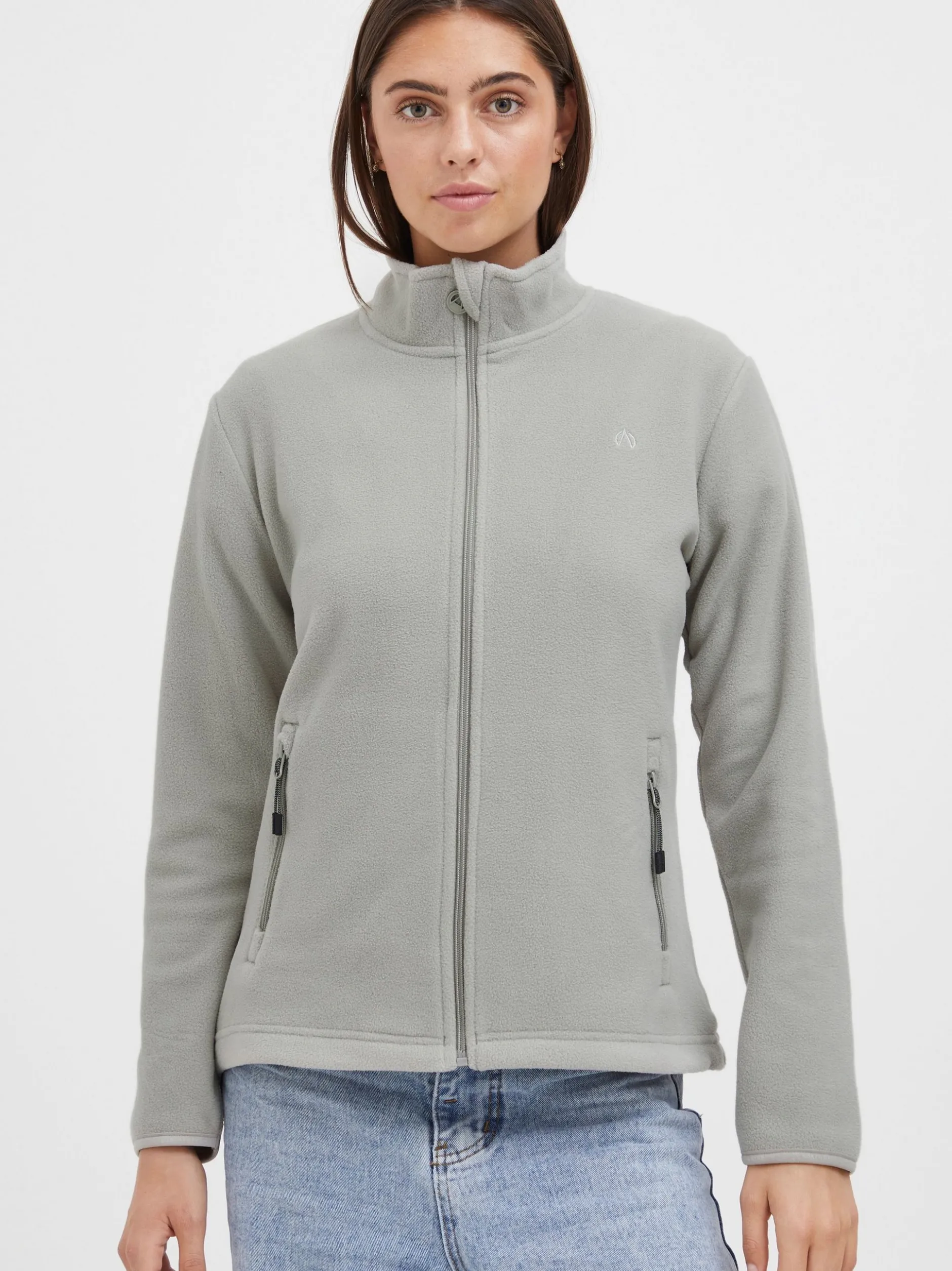 North Bend Damen Fleecejacke - NBConna in grau