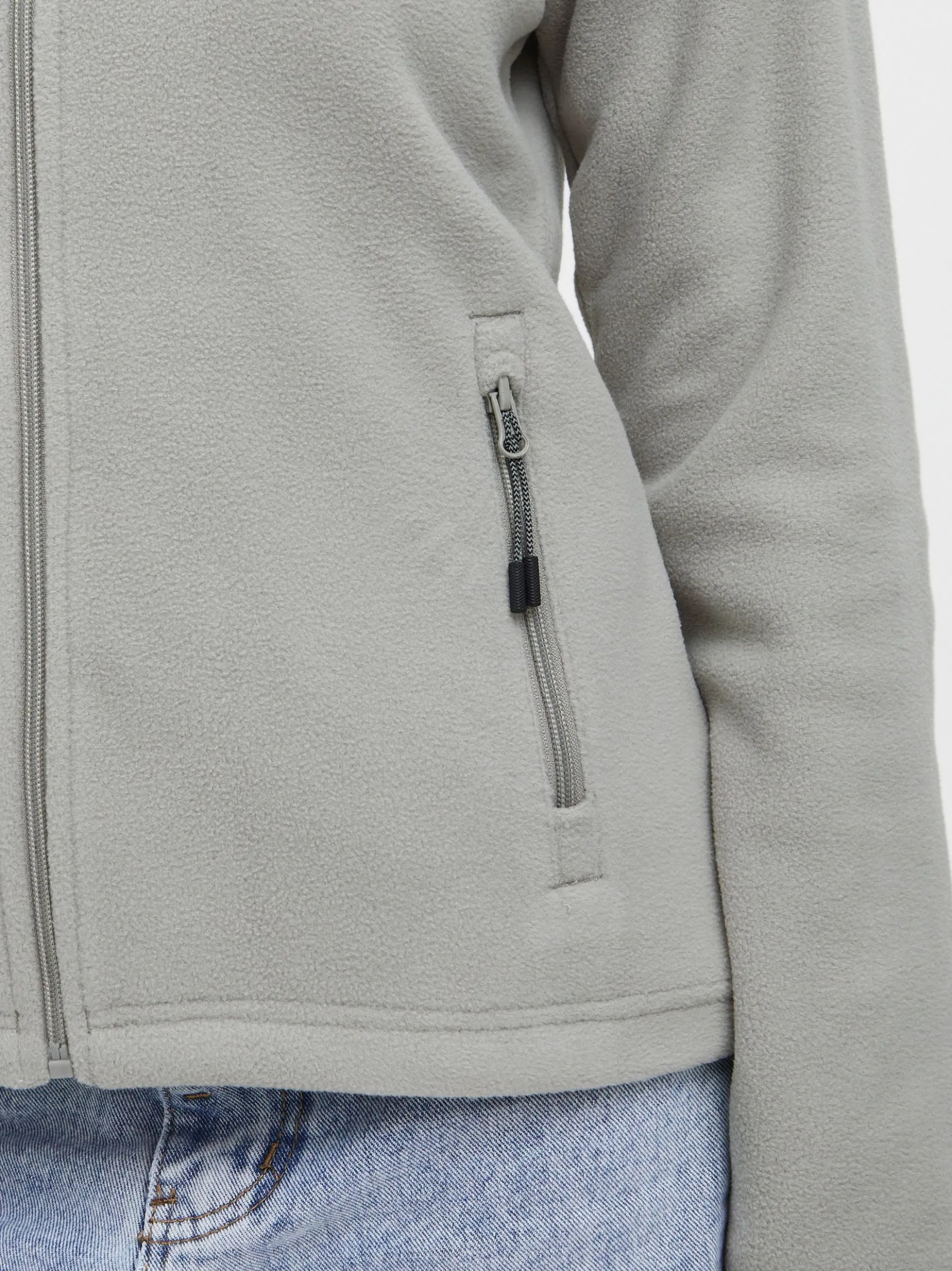 North Bend Damen Fleecejacke - NBConna in grau