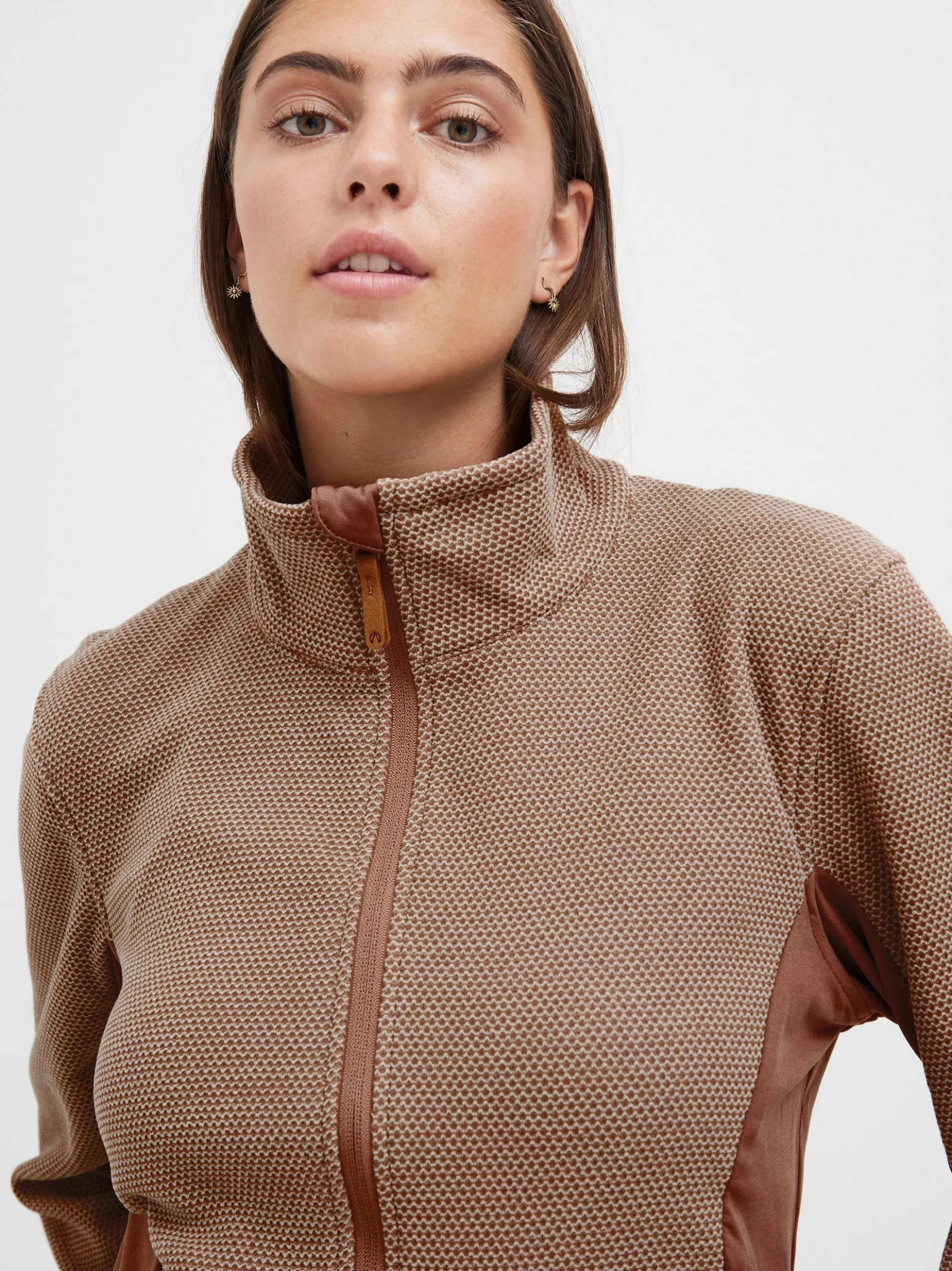 North Bend Damen Fleecejacke - NBHelga W in mocca