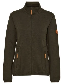 North Bend Damen Fleecejacke - NBSamana in schwarz