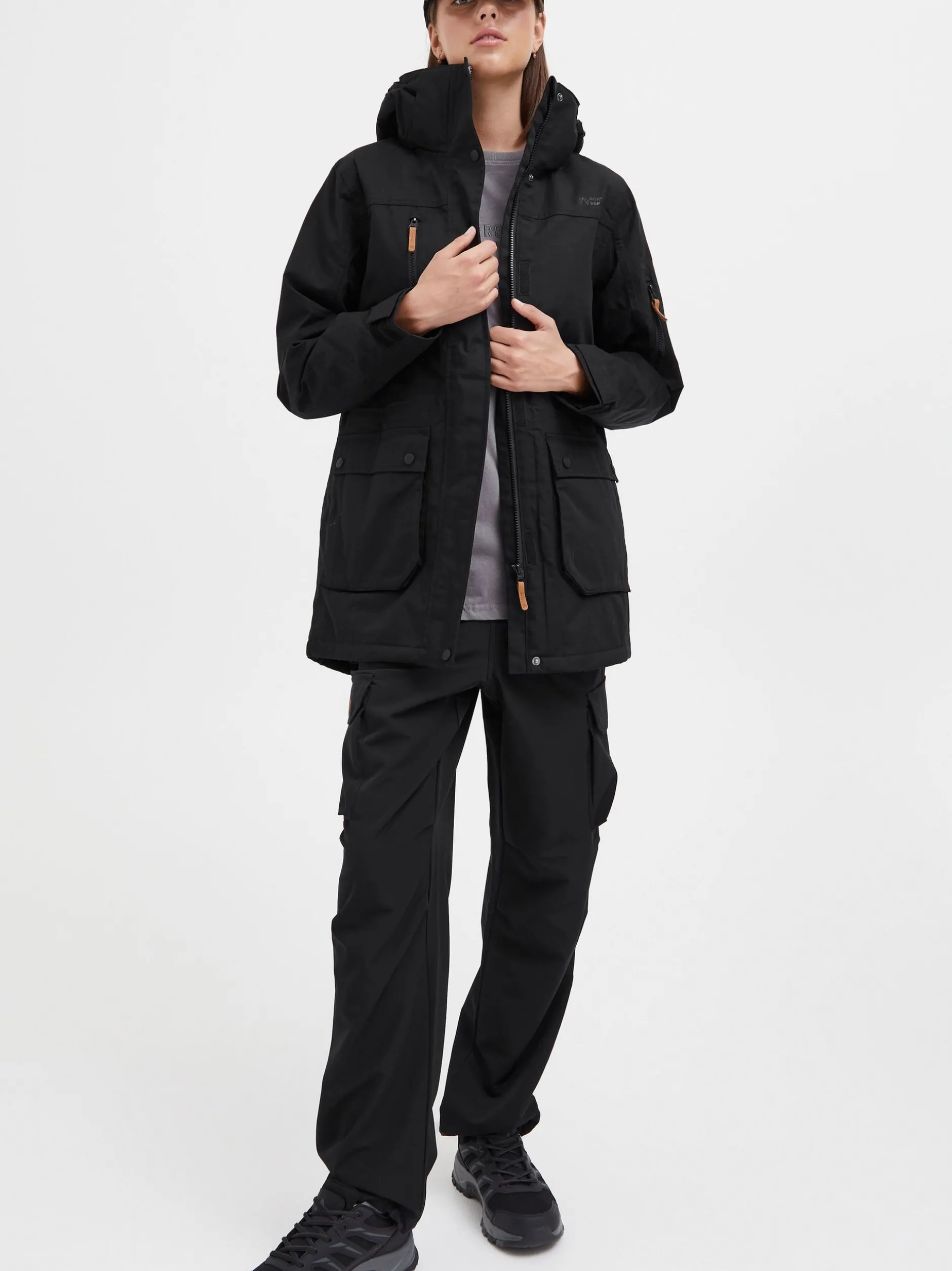 North Bend Damen Outdoorjacke - NBWanda in schwarz