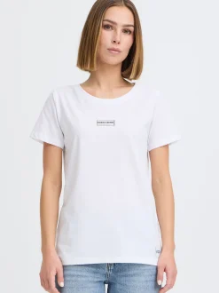 North Bend Damen Rundhalsshirt - NBKunt in weiß
