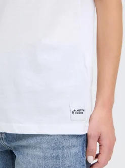 North Bend Damen Rundhalsshirt - NBKunt in weiß