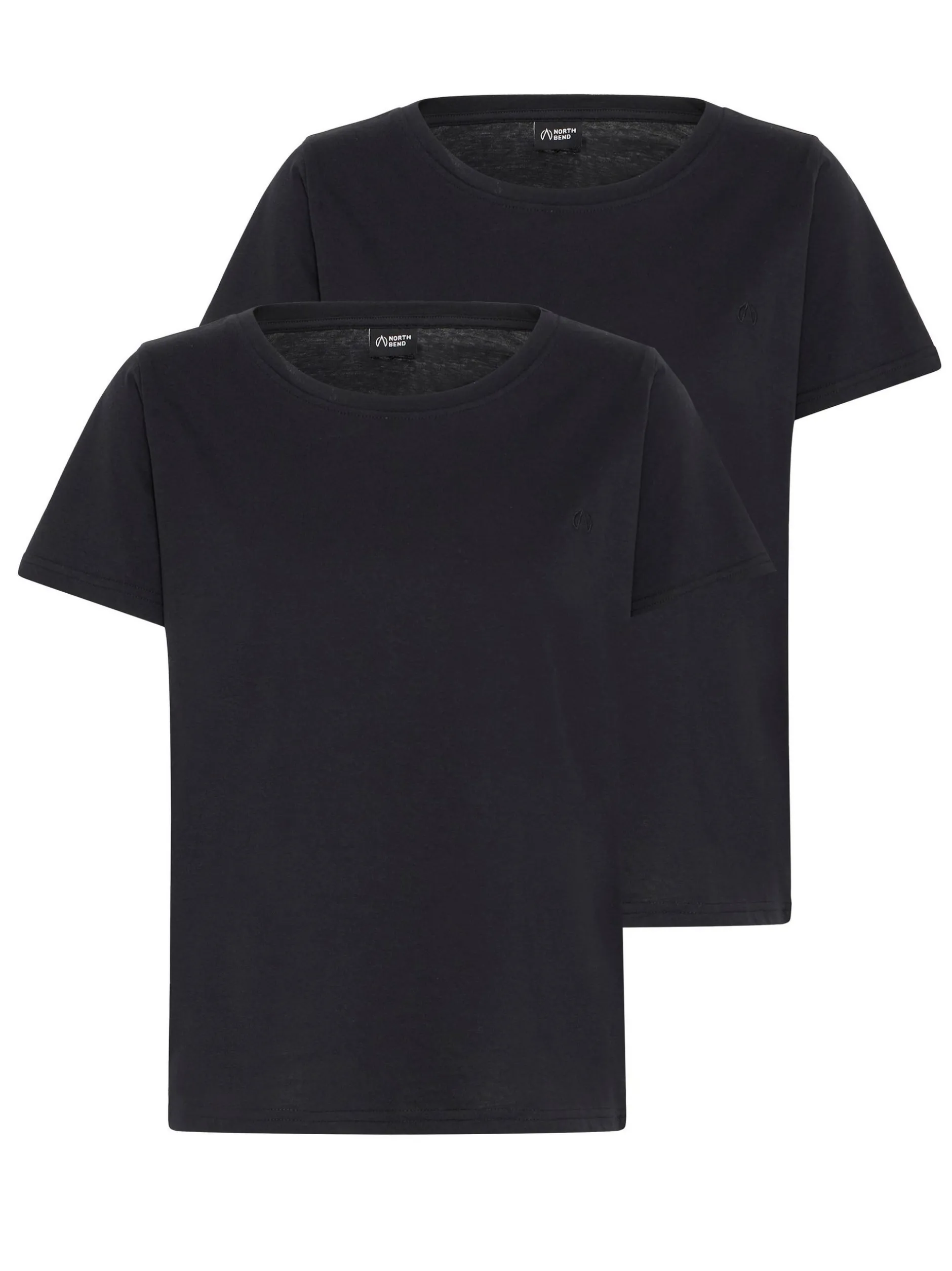 North Bend Damen Rundhalsshirt - NBGita in schwarz