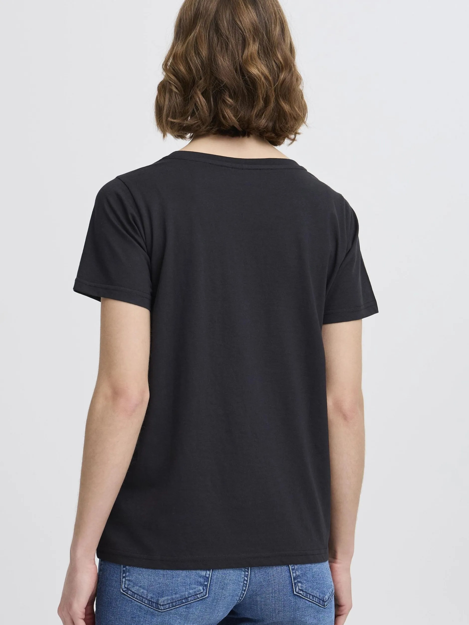 North Bend Damen Rundhalsshirt - NBGita in schwarz