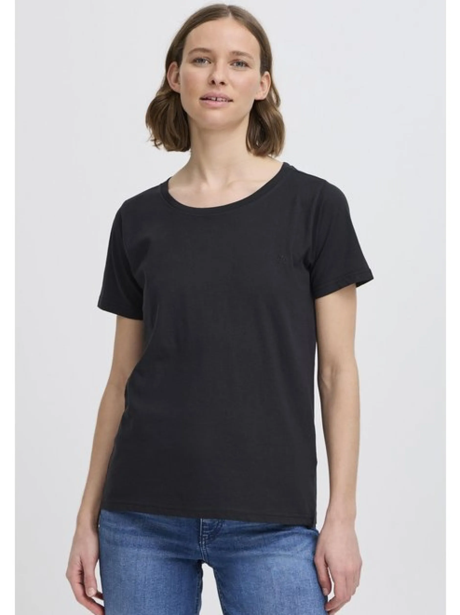 North Bend Damen Rundhalsshirt - NBGita in schwarz