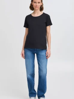 North Bend Damen Rundhalsshirt - NBGita in schwarz