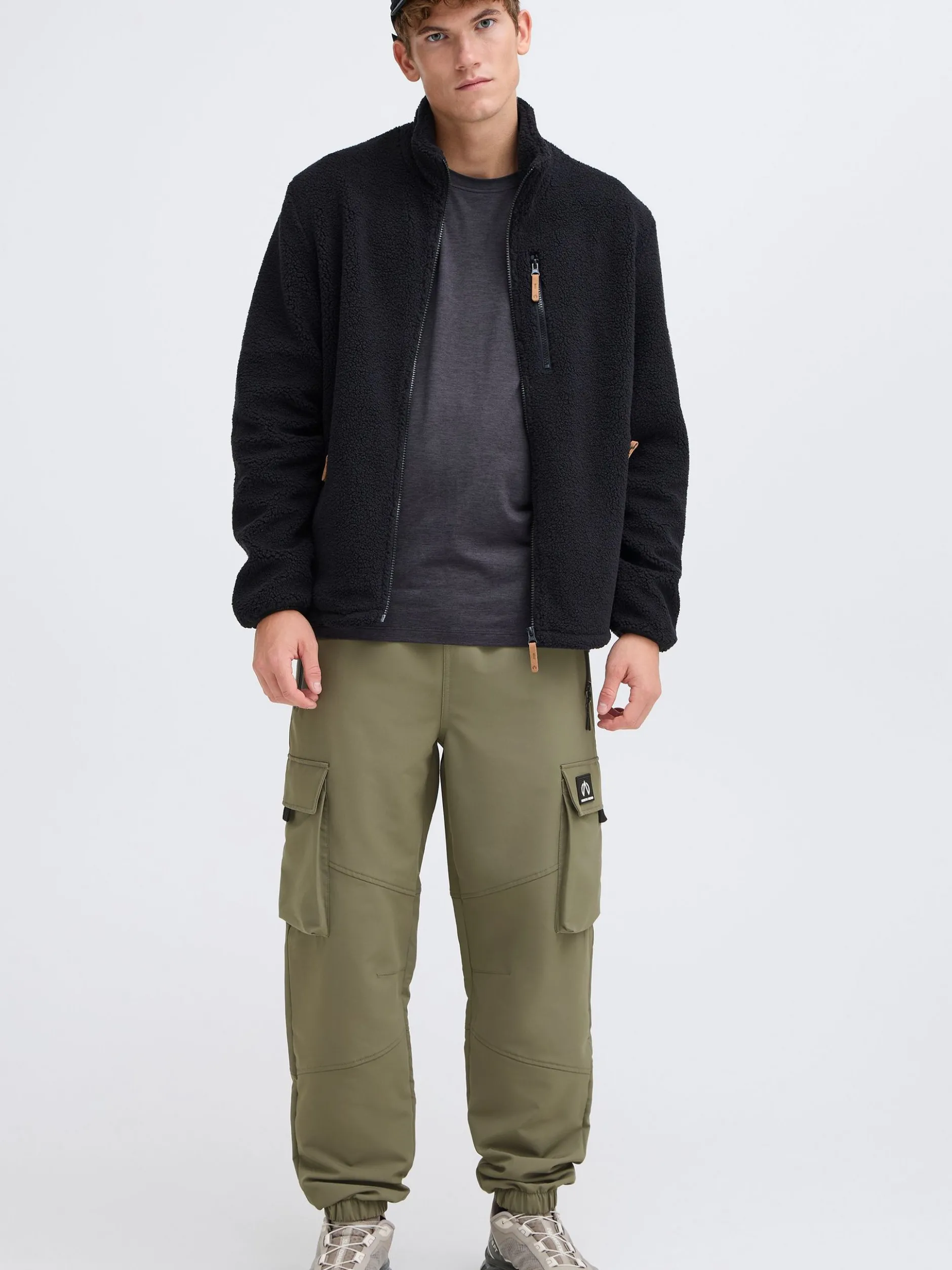 North Bend Herren Cargohose - NBToni M in oliv