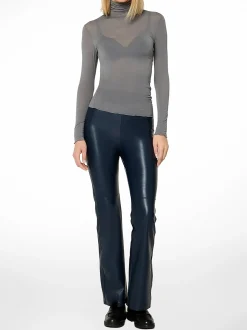 nurdie Damen Longsleeve mit Kaschmir - NUR DIE x KILIAN KERNER in hellgrau