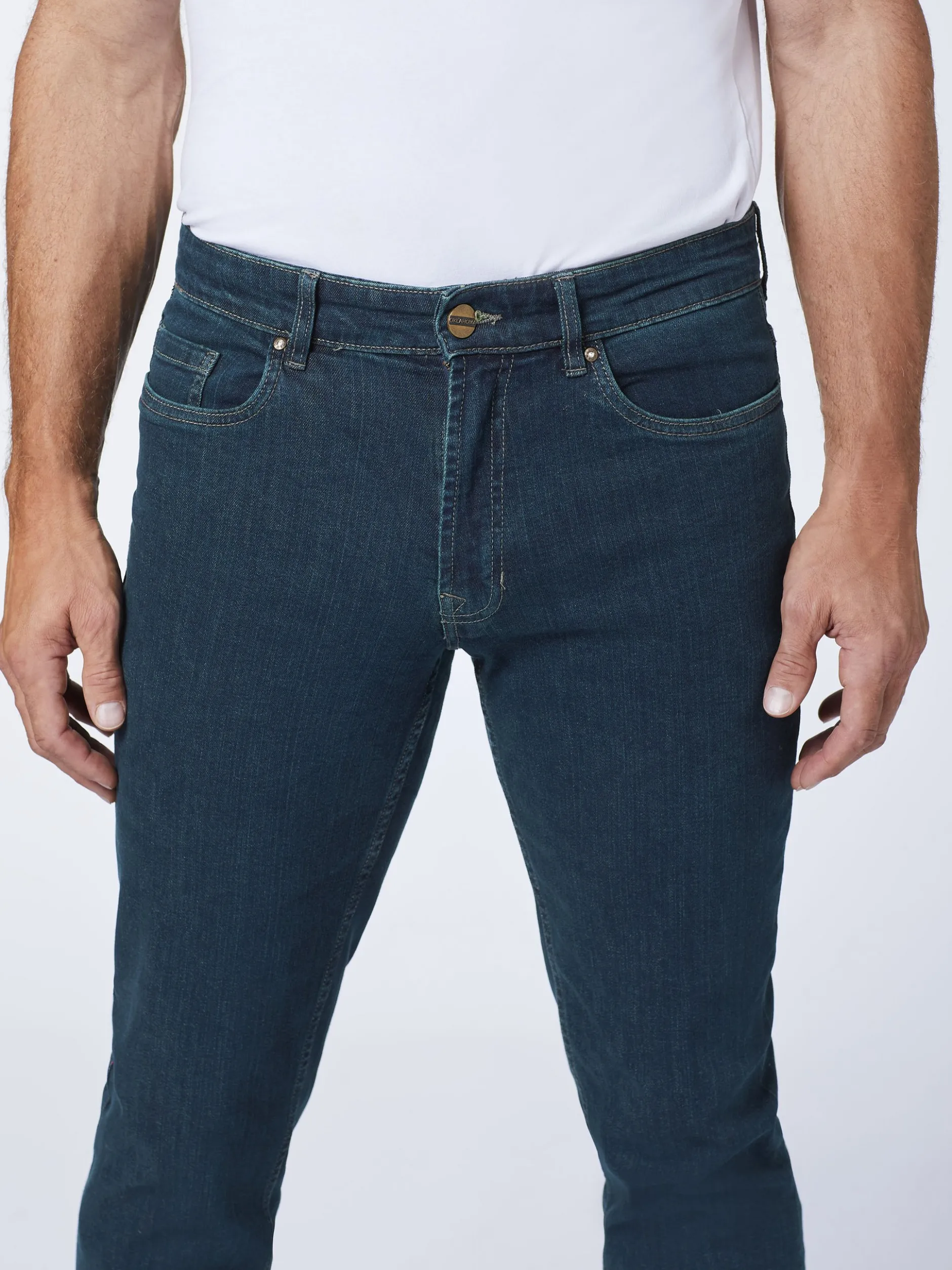 Oklahoma Jeans Herren Jeans in blau - Länge: lang