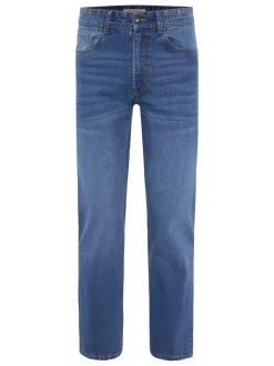 Oklahoma Jeans Herren Jeans in medium stone blau