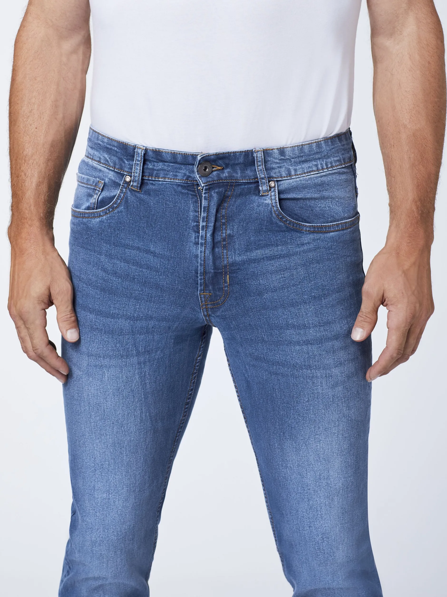 Oklahoma Jeans Herren Jeans in medium stone blau