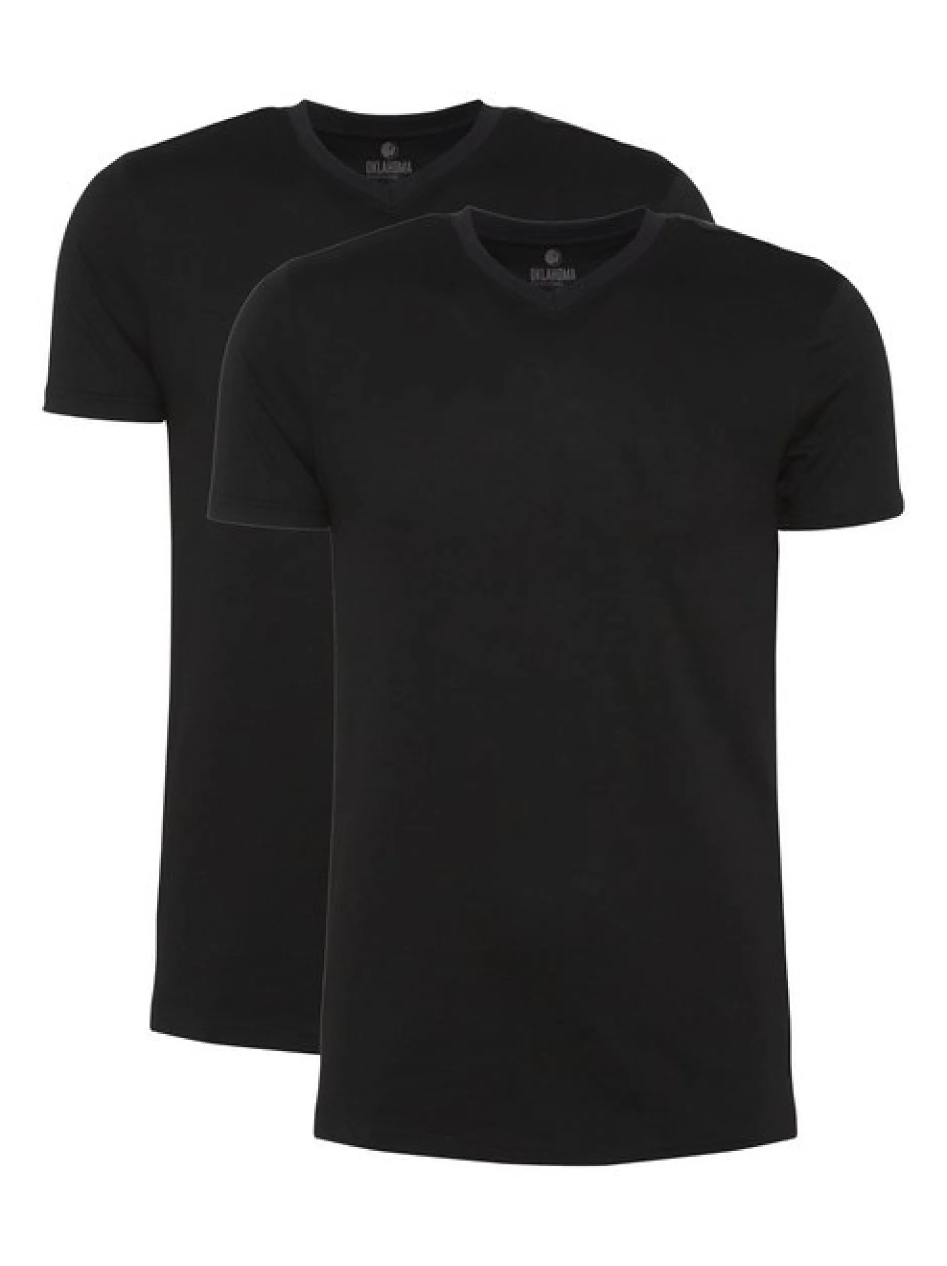 Oklahoma Jeans Herren T-Shirt in schwarz