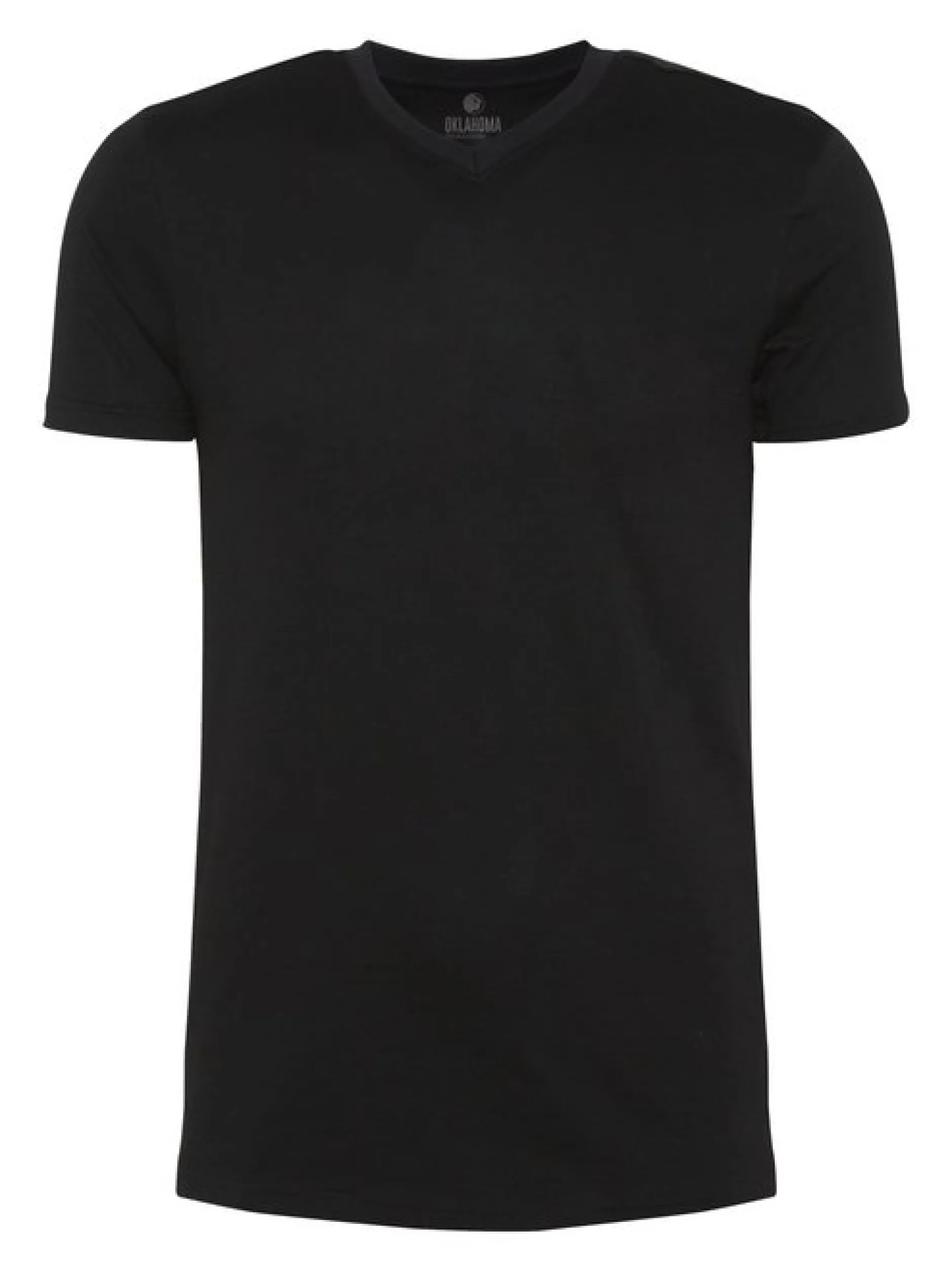 Oklahoma Jeans Herren T-Shirt in schwarz