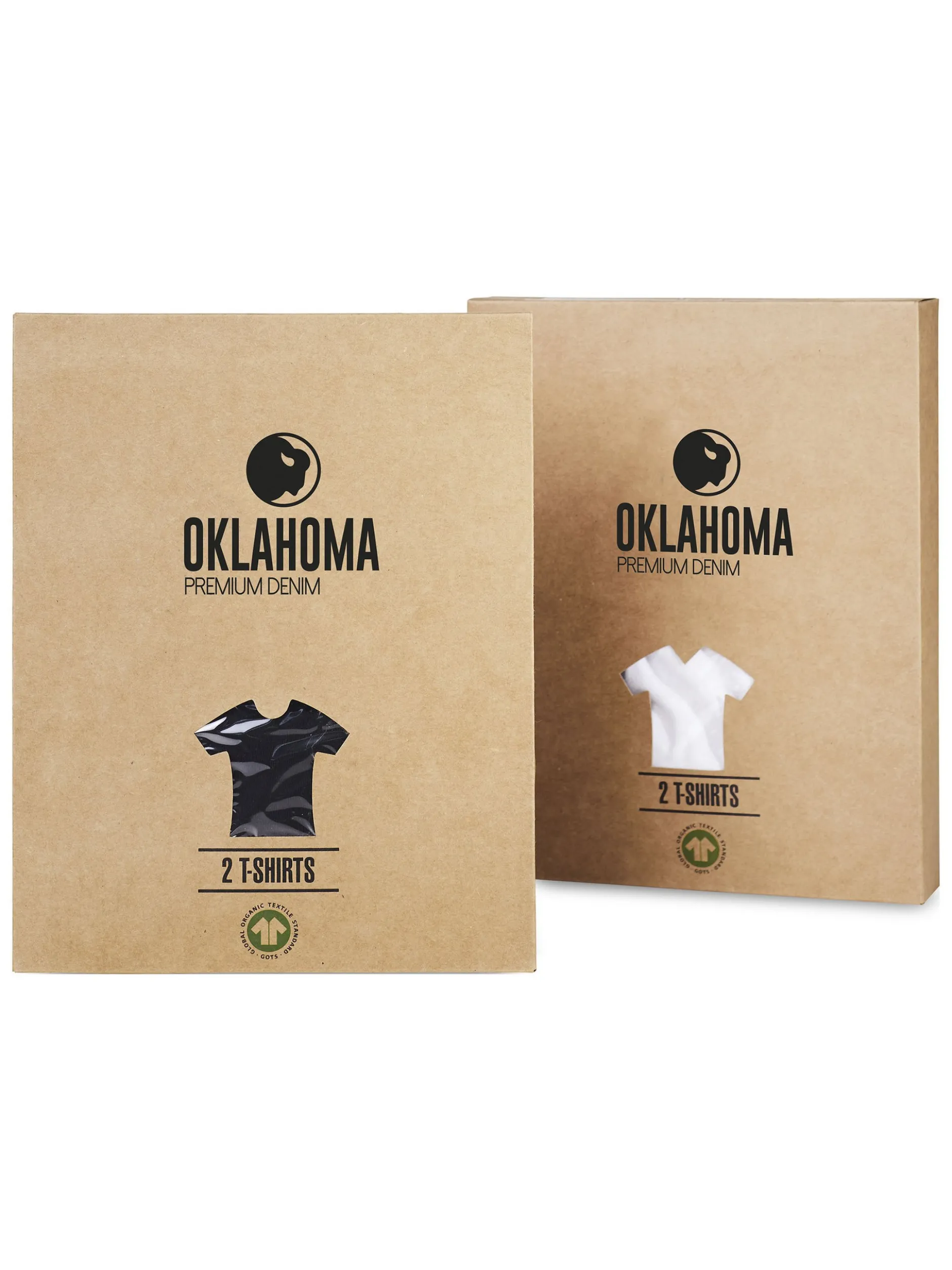 Oklahoma Jeans Herren T-Shirt in schwarz