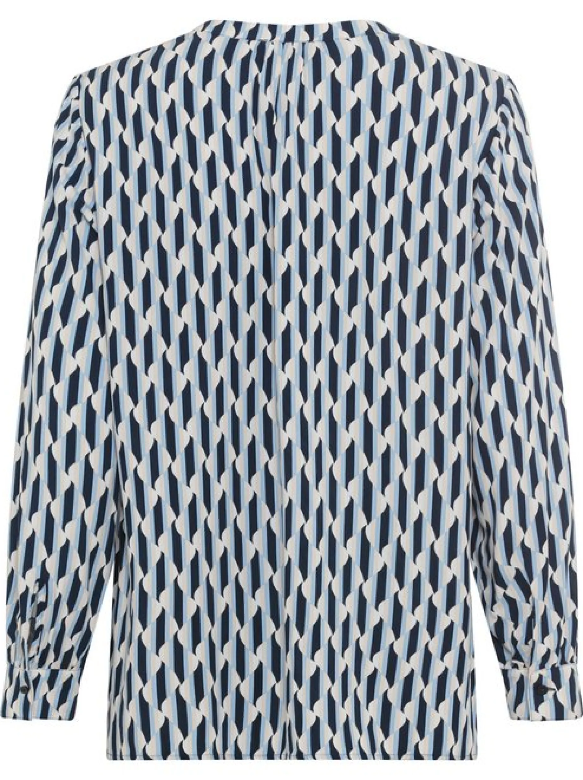 Olsen Damen Bluse in blau - Ausschnitt: V-Ausschnitt