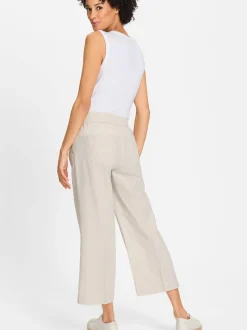 Olsen Damen Hose in beige - Länge: verkürzt