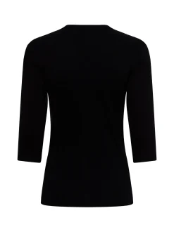 Olsen Damen Langarmshirt - Edda in schwarz