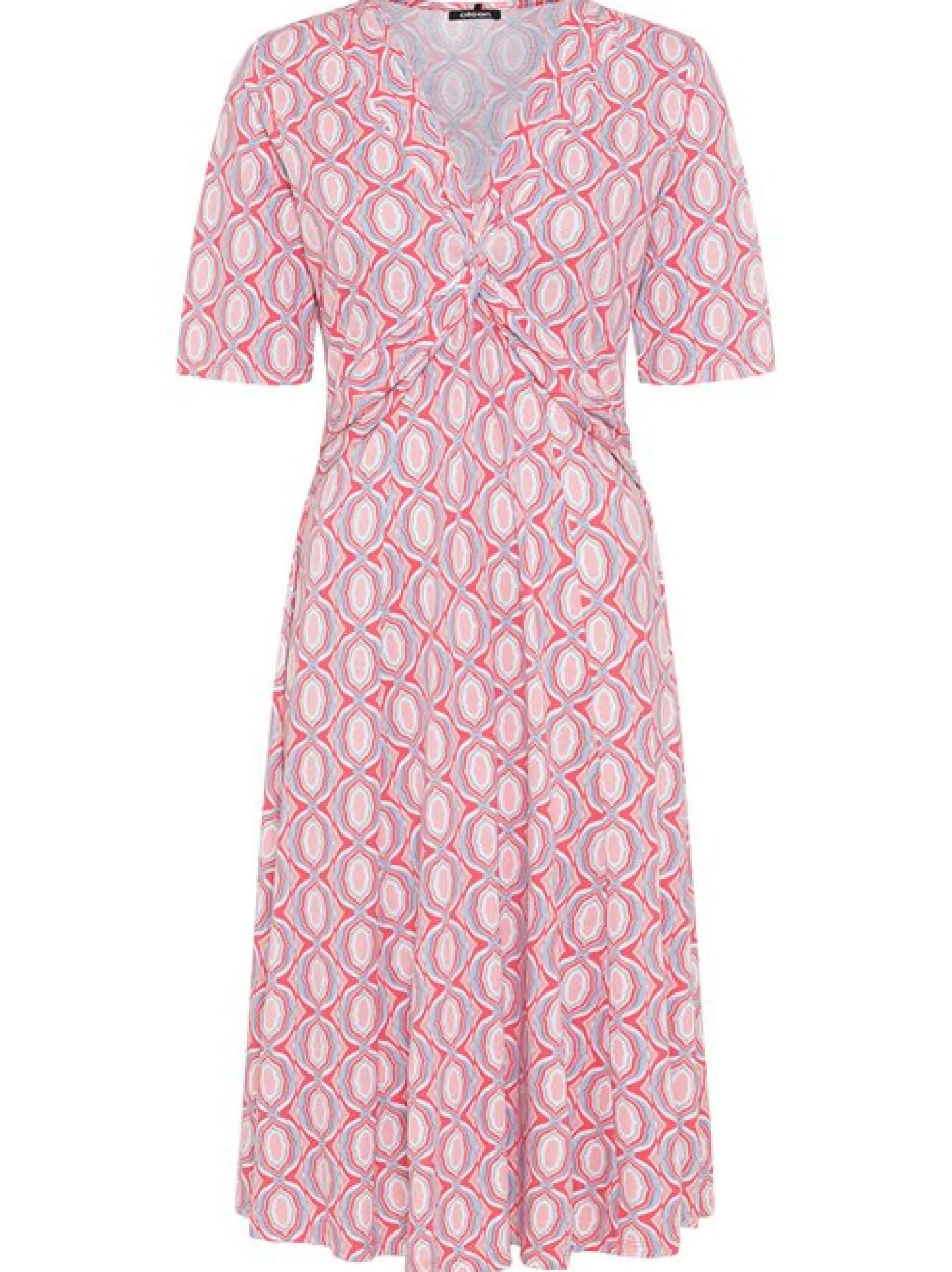 Olsen Damen Midikleid in rosa - Länge: knielang