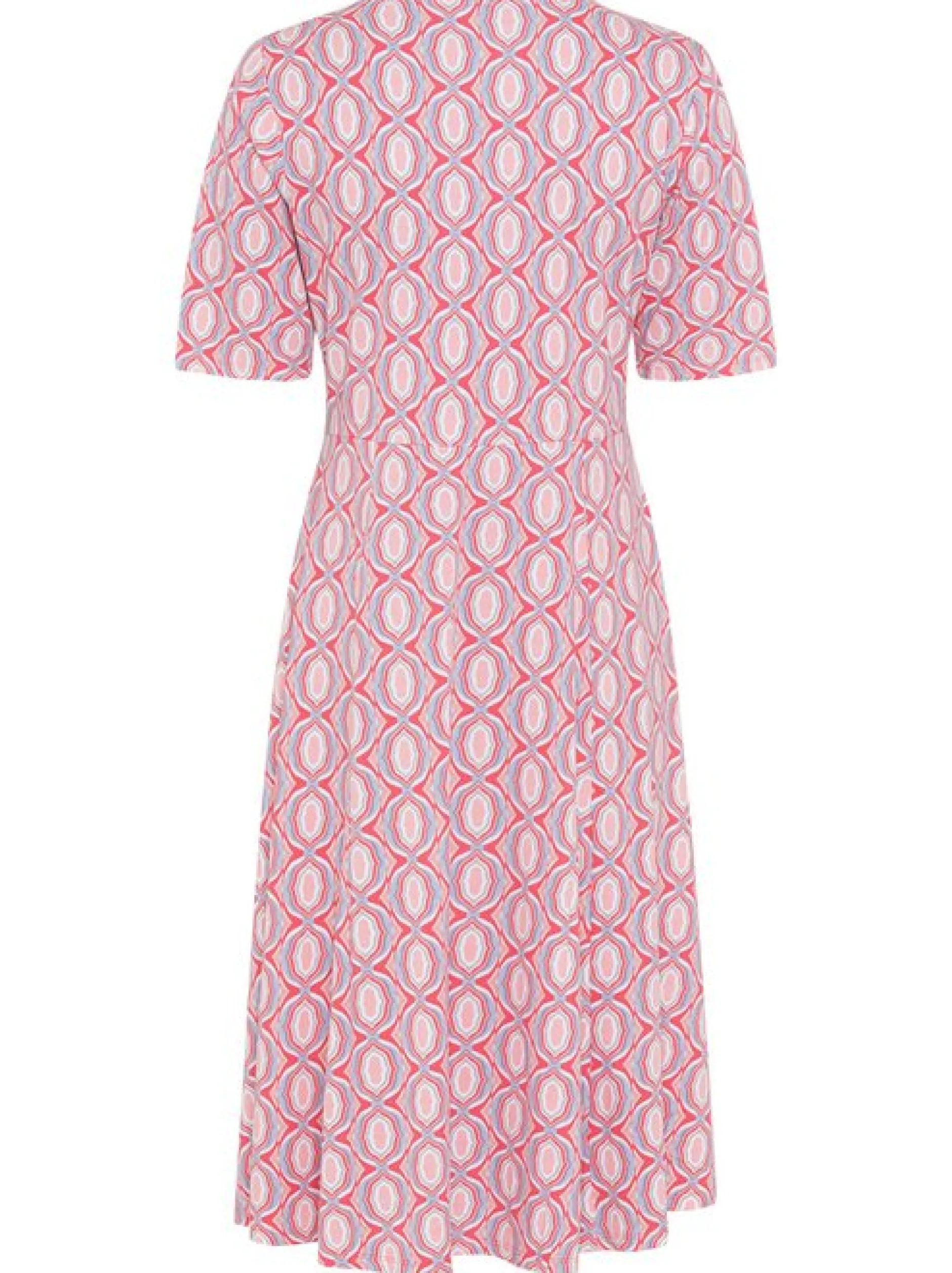 Olsen Damen Midikleid in rosa - Länge: knielang