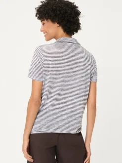 Olsen Damen Poloshirt - Clara in schoko weiß