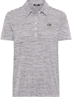 Olsen Damen Poloshirt - Clara in schoko weiß
