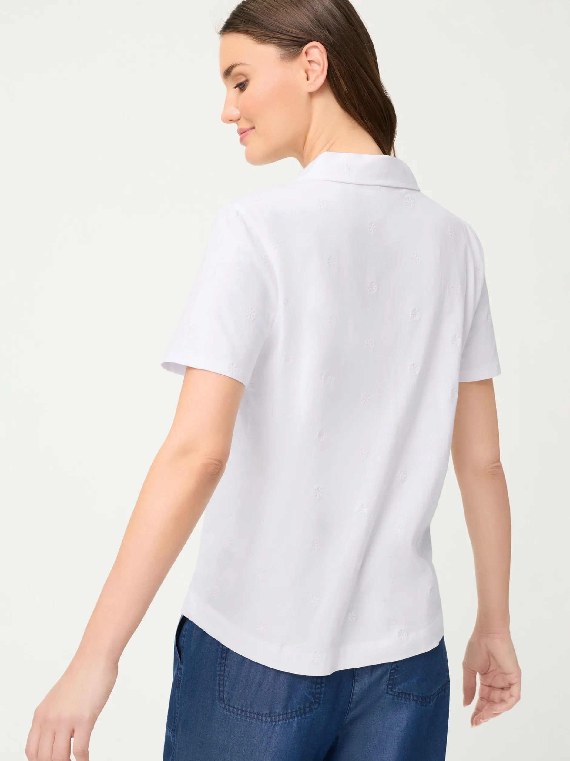 Olsen Damen Poloshirt - Hannah in weiß - Ärmel: kurzarm