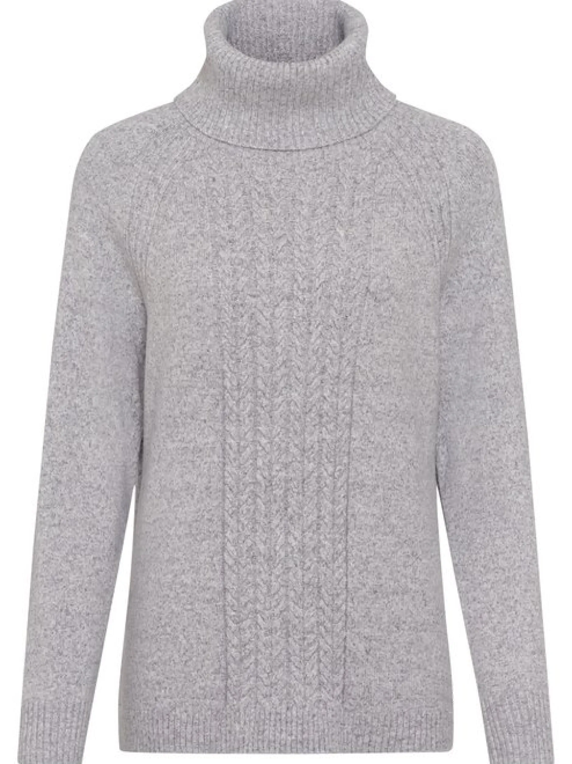 Olsen Damen Pullover in grau - Ausschnitt: Rundhals