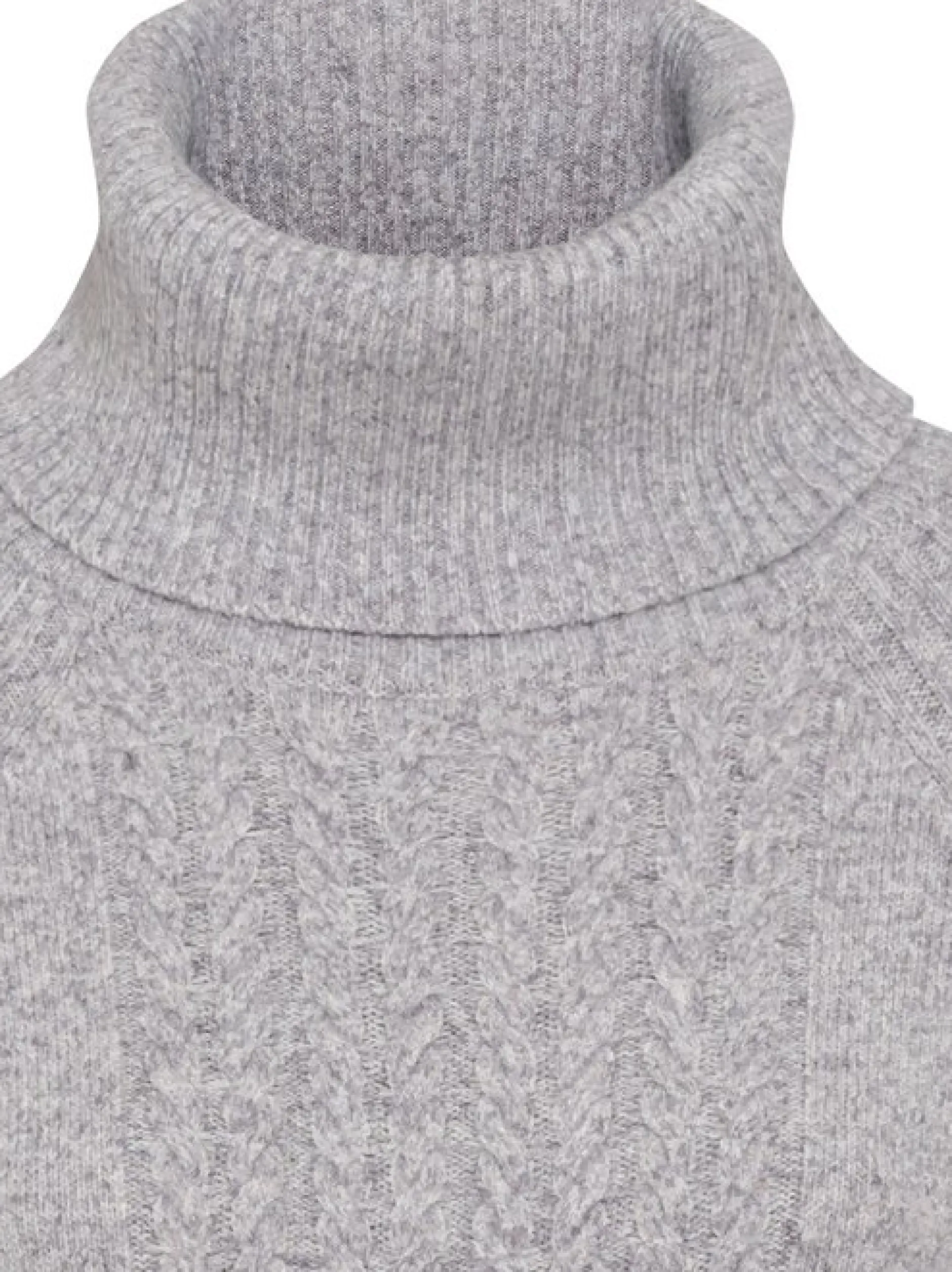Olsen Damen Pullover in grau - Ausschnitt: Rundhals