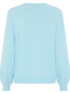 Olsen Damen Pullover in hellblau - Ausschnitt: Rundhals