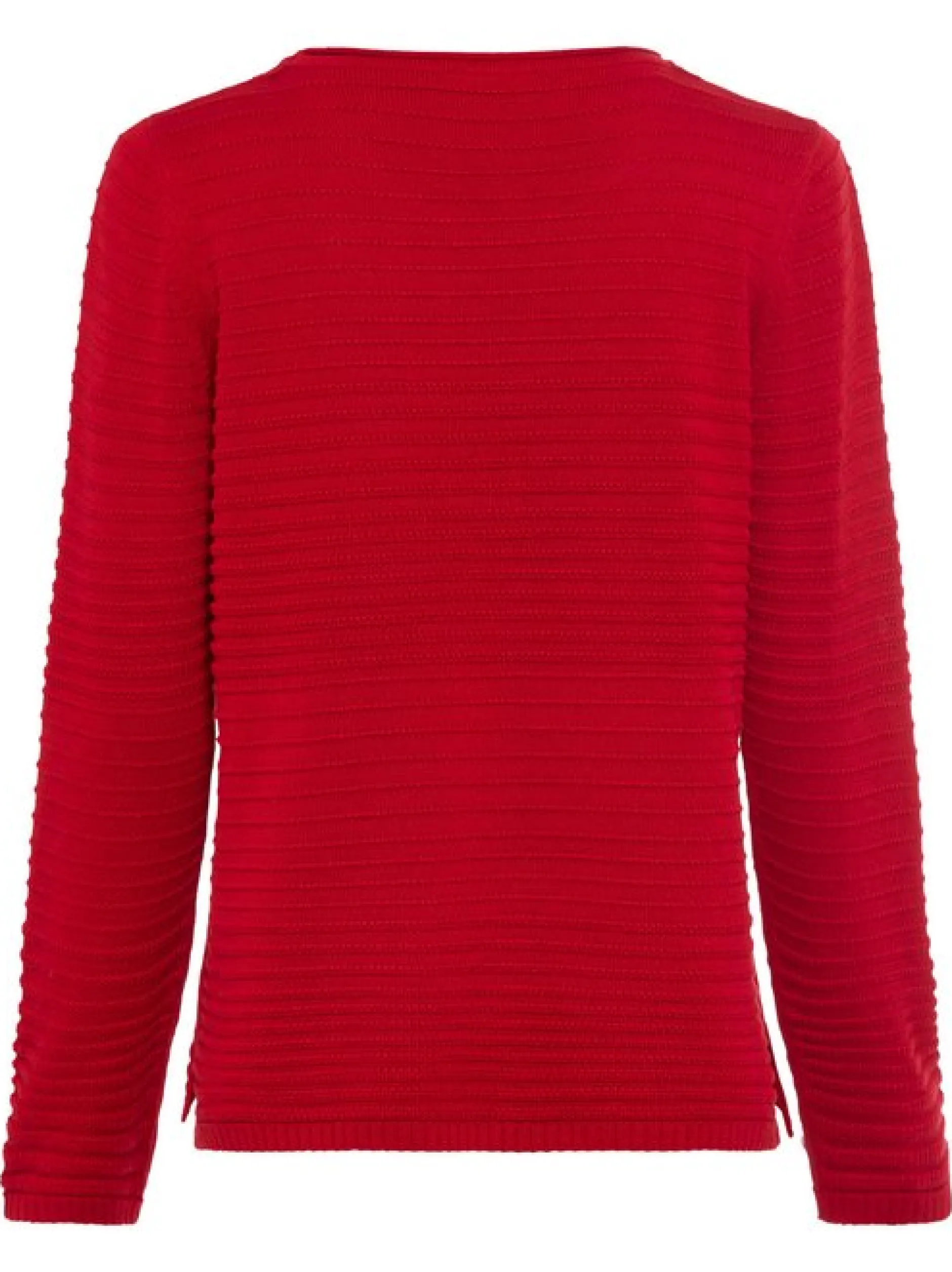Olsen Damen Pullover in rot - Ausschnitt: Rundhals