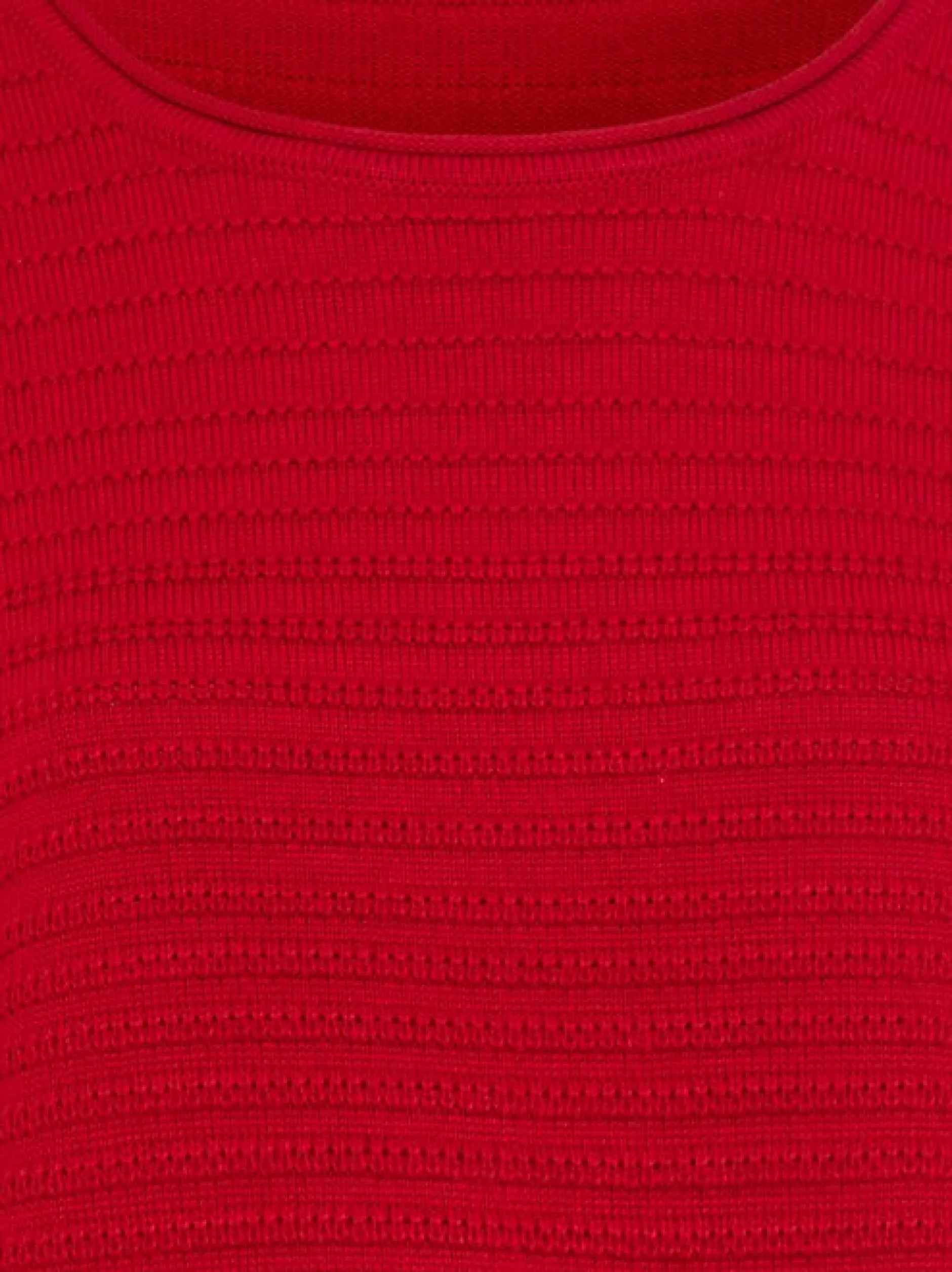 Olsen Damen Pullover in rot - Ausschnitt: Rundhals