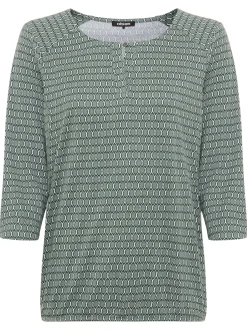 Olsen Damen Shirt - Clara in lind tanne - Ärmel: 3/4 Arm