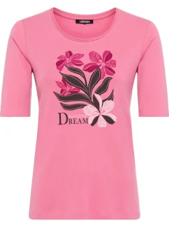 Olsen Damen Shirt - Edda in fuchsia mehrfarbig