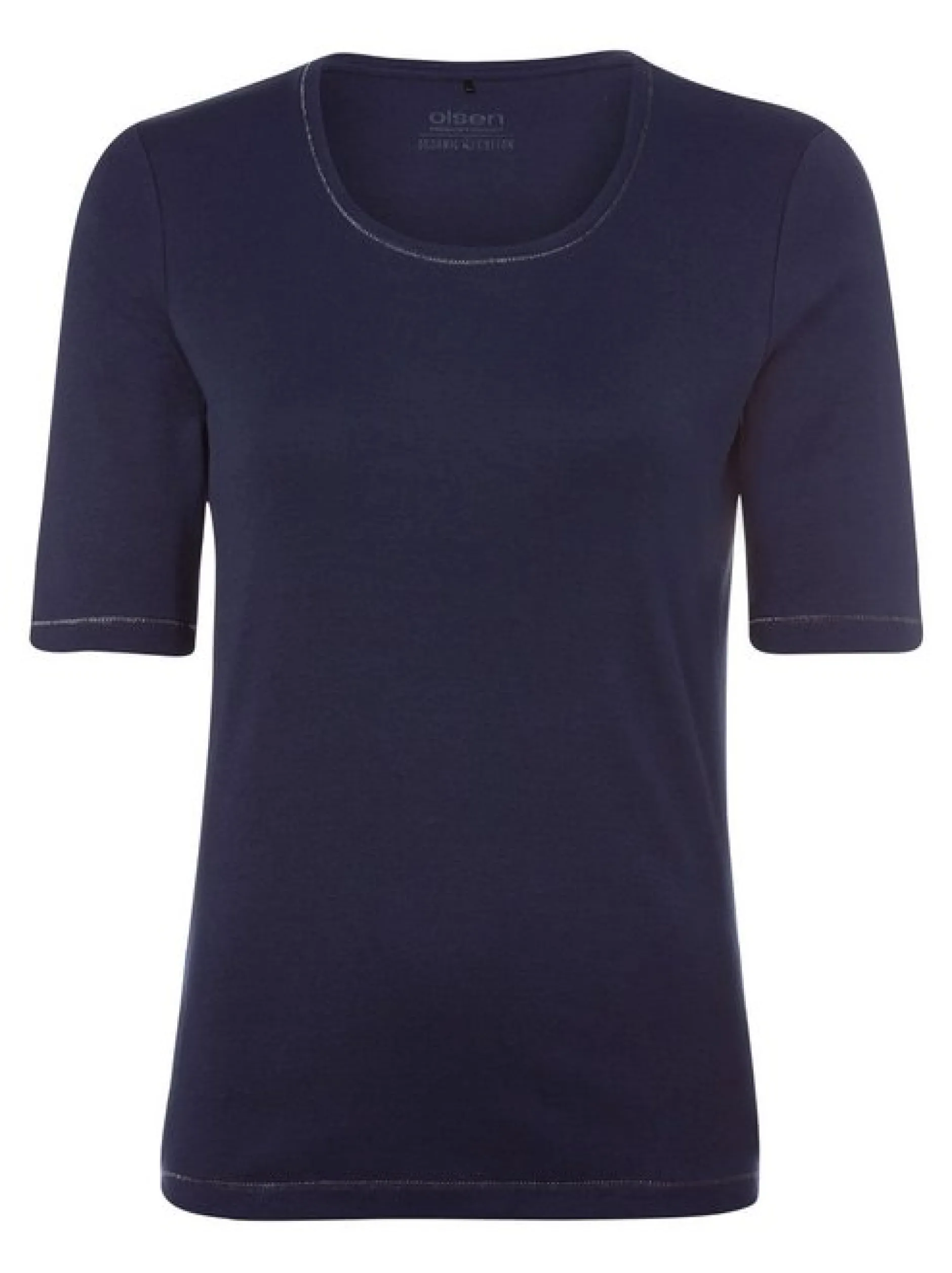 Olsen Damen Shirt in blau - Ausschnitt: Rundhals