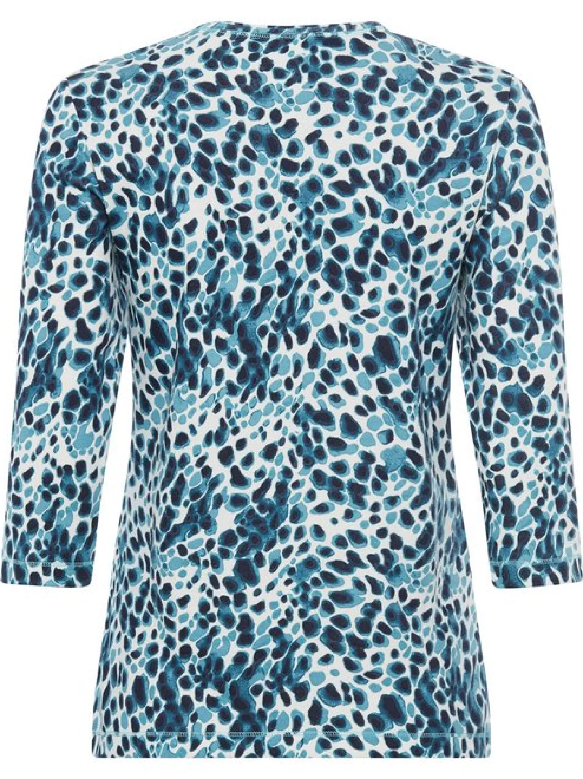 Olsen Damen Shirt in blau - Ausschnitt: Rundhals