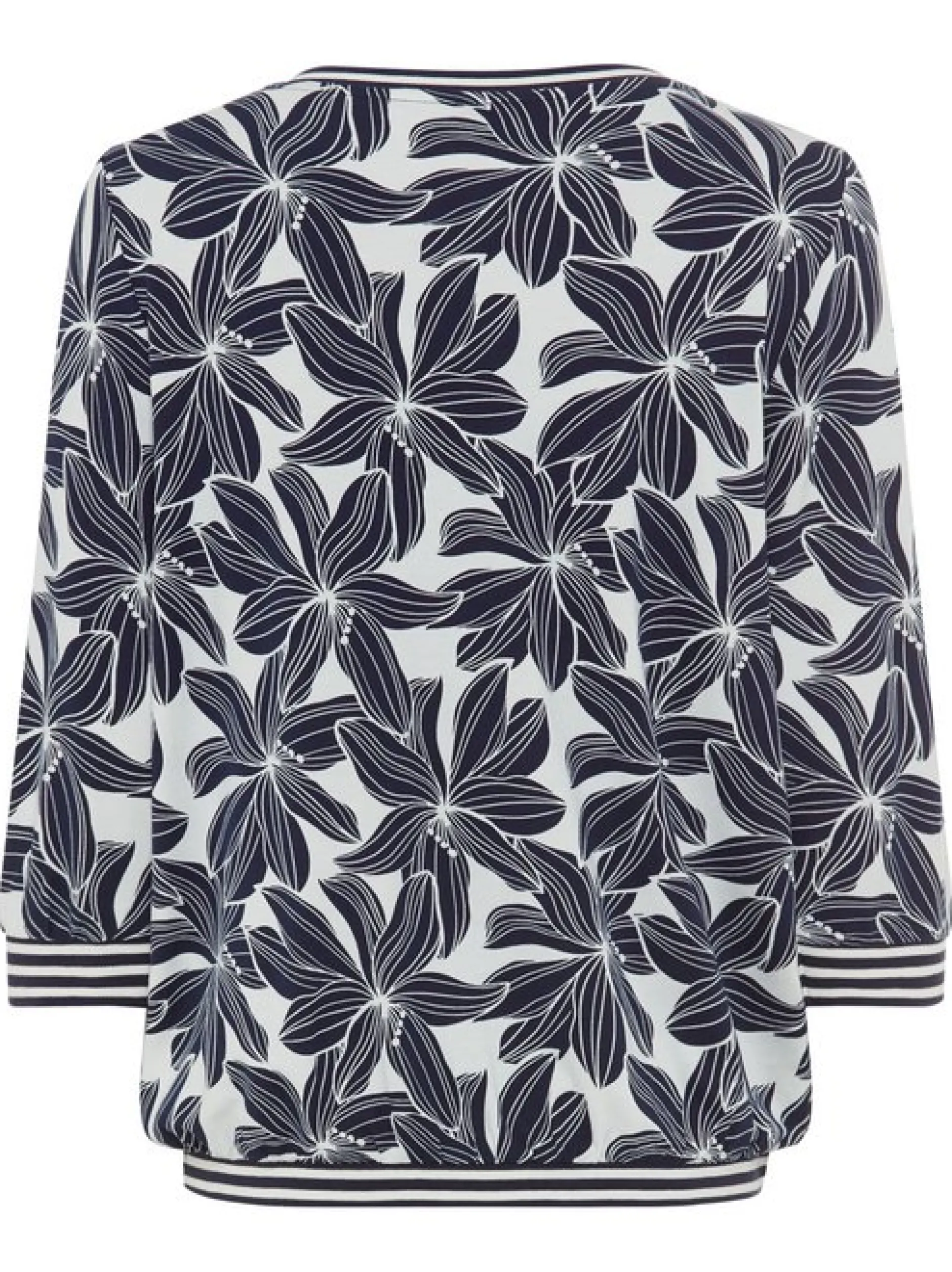 Olsen Damen Shirt in blau - Ausschnitt: Rundhals