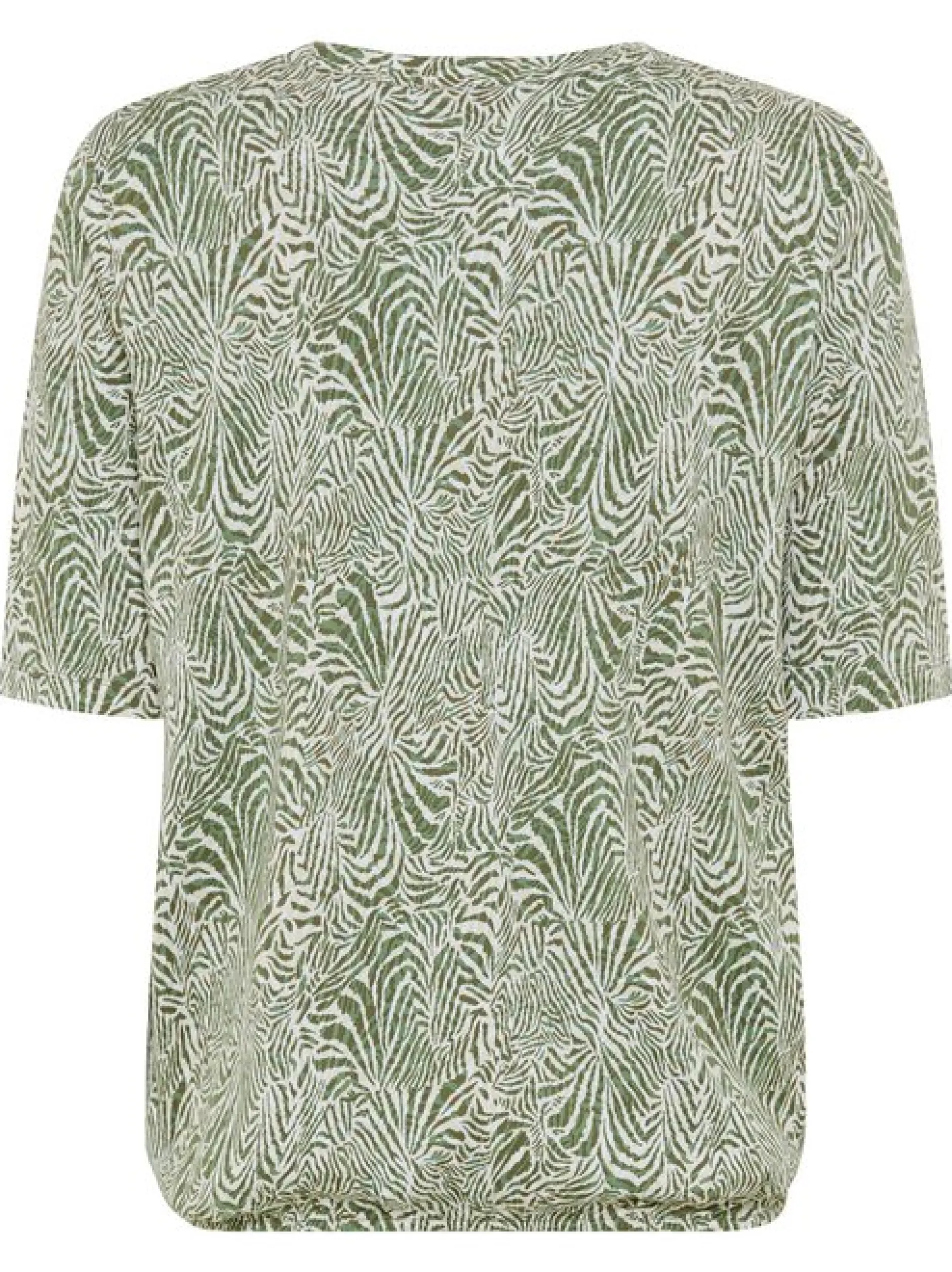 Olsen Damen Shirt in oliv - Ausschnitt: V-Ausschnitt
