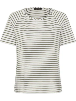 Olsen Damen Shirt in oliv - Ausschnitt: Rundhals