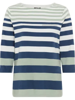 Olsen Damen Shirt in schilf marine - Ärmel: 3/4 Arm