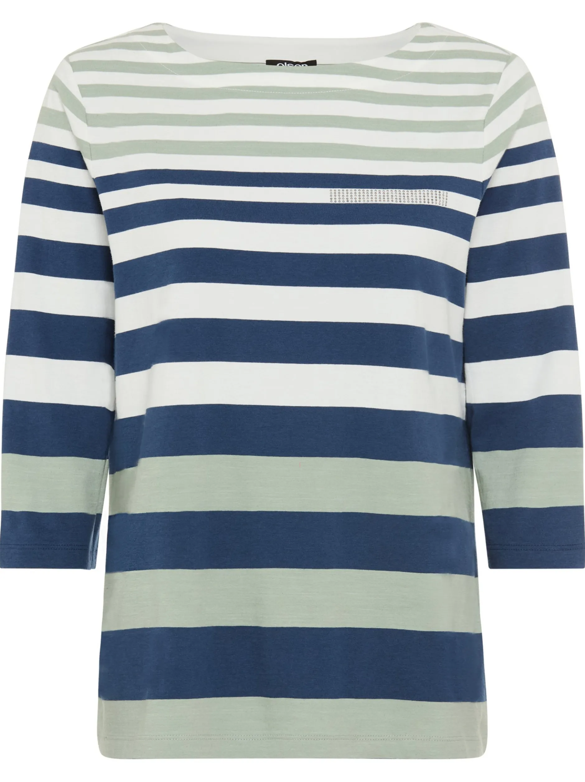 Olsen Damen Shirt in schilf marine - Ärmel: 3/4 Arm