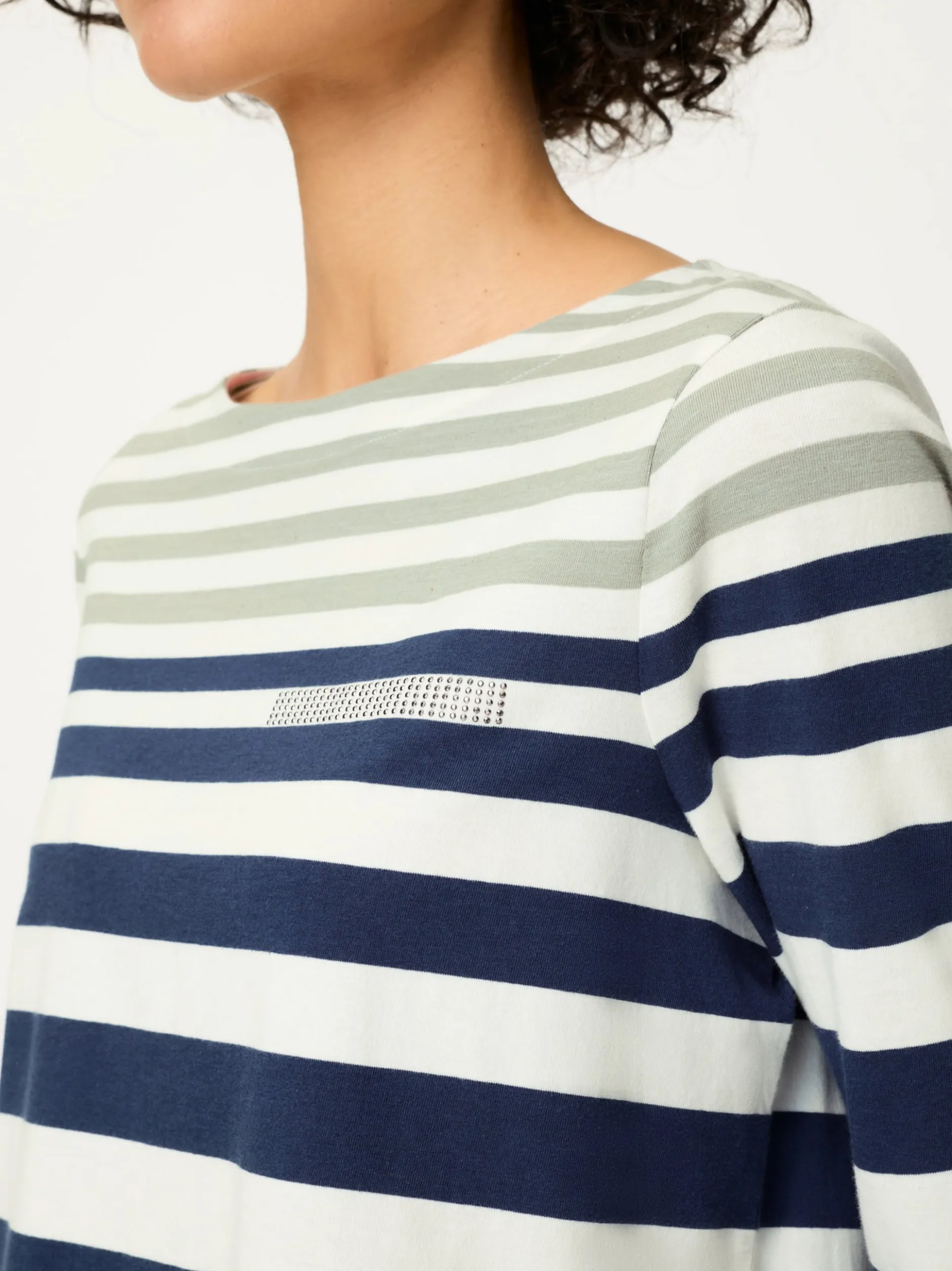 Olsen Damen Shirt in schilf marine - Ärmel: 3/4 Arm