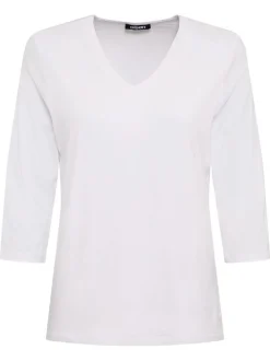 Olsen Damen Shirt in weiß - Ausschnitt: V-Ausschnitt