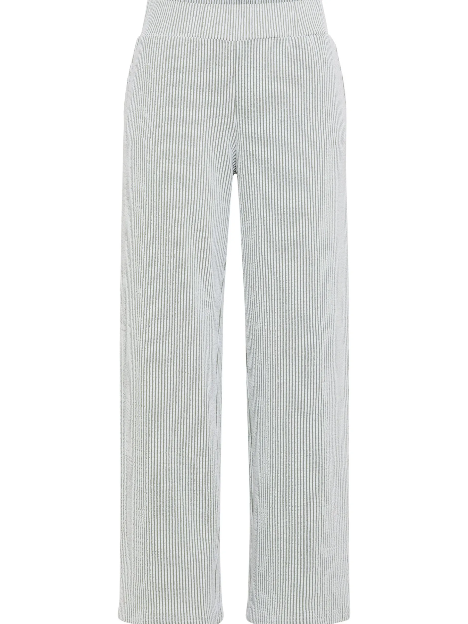 Olsen Damen Stoffhose - Anna Wide in lind weiß