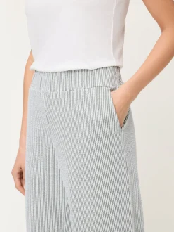 Olsen Damen Stoffhose - Anna Wide in lind weiß