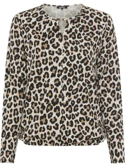 Olsen Damen T-Shirt in beige - Ausschnitt: Rundhals